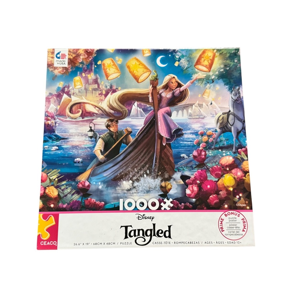 Disney Tangled 1000 Piece Jigsaw‎ Puzzle Ceaco Rapunzel Lantern Scene 2021 New